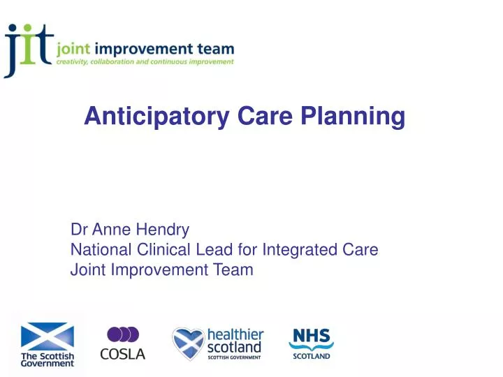 anticipatory care planning