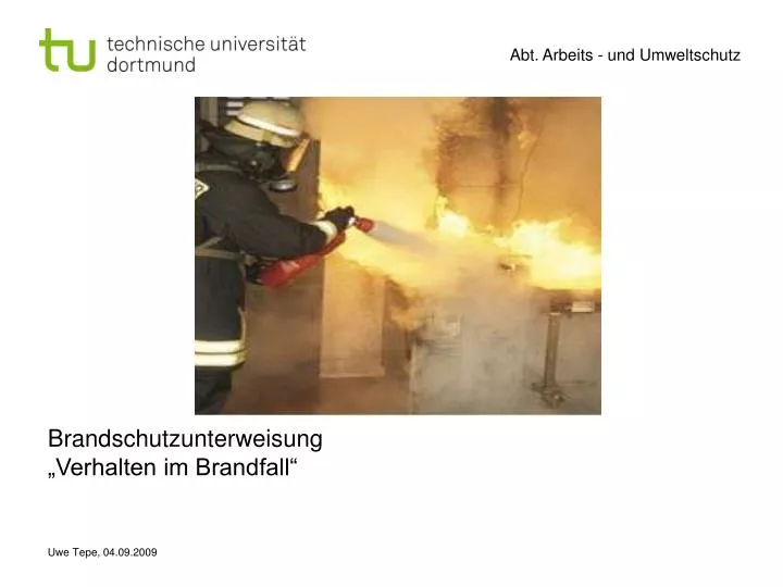 brandschutzunterweisung verhalten im brandfall