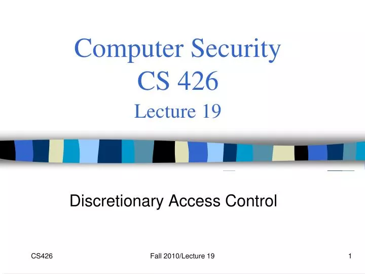 computer security cs 426 lecture 19