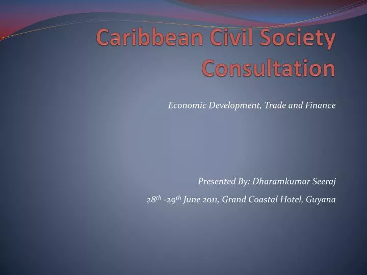 caribbean civil society consultation
