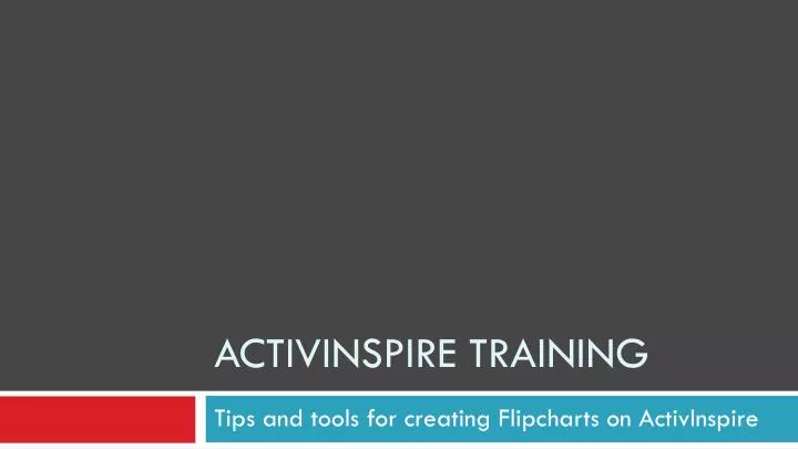 activinspire training