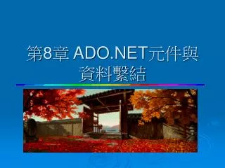 8 ado net