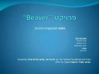 beaver