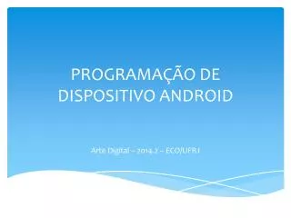 programa o de dispositivo android