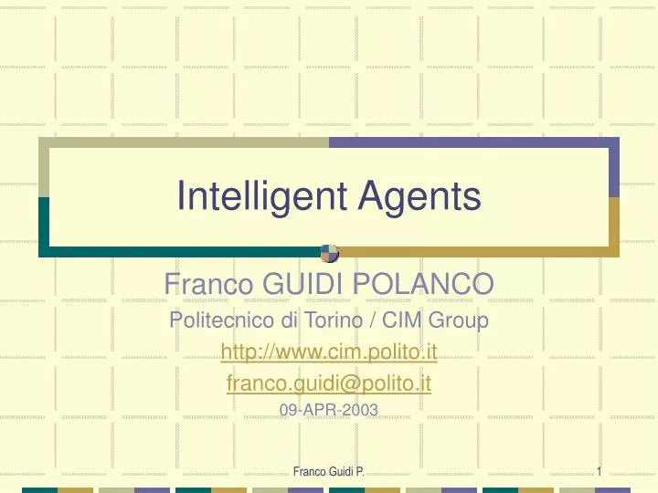 intelligent agents