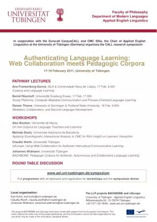 Authenticating Language Learning: Web Collaboration meets Pedagogic Corpora