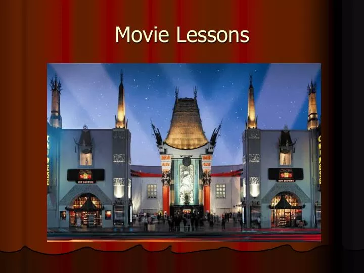 movie lessons