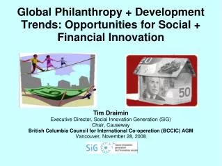 Global Philanthropy + Development Trends: Opportunities for Social + Financial Innovation