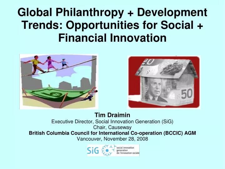 global philanthropy development trends opportunities for social financial innovation