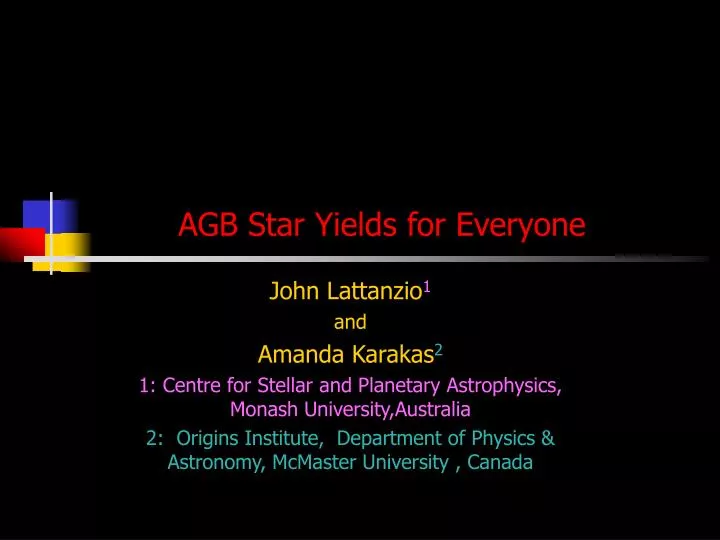 agb star yields for everyone