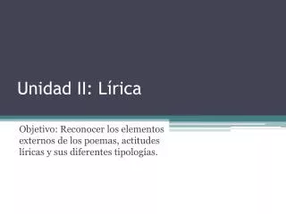 unidad ii l rica