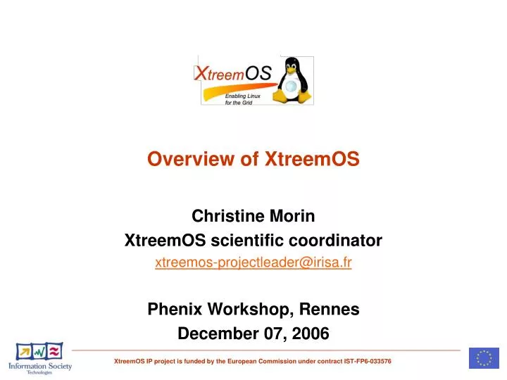 overview of xtreemos