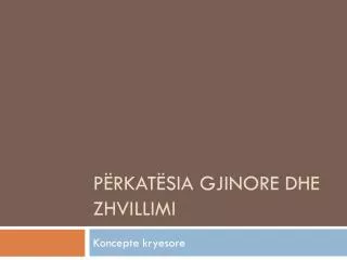 p rkat sia gjinore dhe zhvillimi