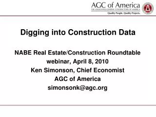Digging into Construction Data