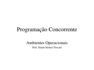 programa o concorrente