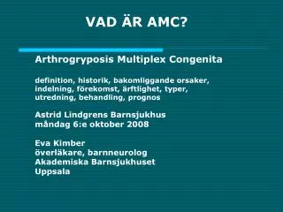 vad r amc