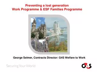 Preventing a lost generation Work Programme &amp; ESF Families Programme