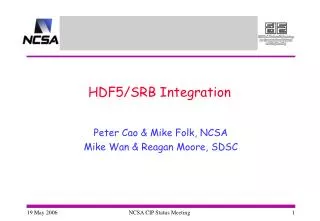 HDF5/SRB Integration