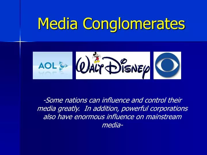 media conglomerates