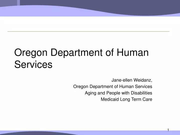 oregon department of human services