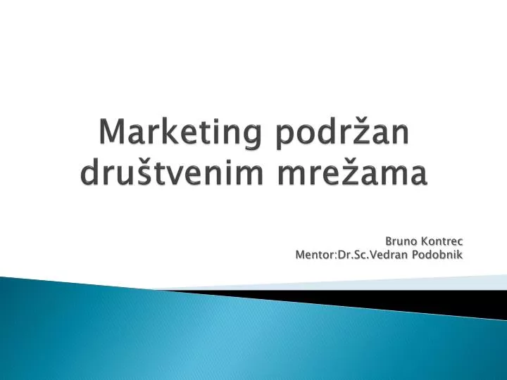 marketing podr an dru tvenim mre ama