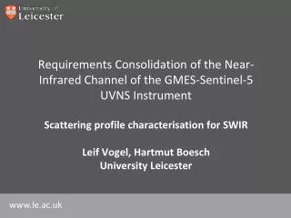 Requirements Consolidation of the Near-Infrared Channel of the GMES-Sentinel-5 UVNS Instrument
