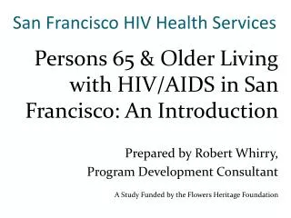 San Francisco HIV Health Services