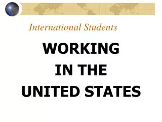 International Students