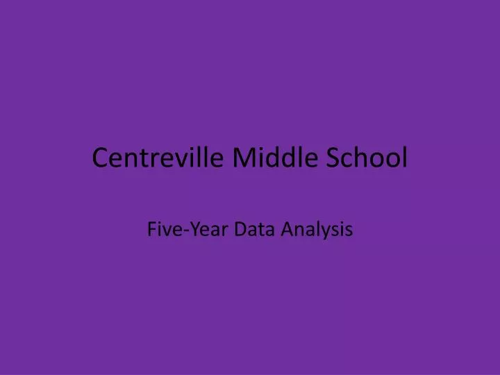 centreville middle school