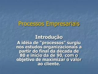 processos empresariais