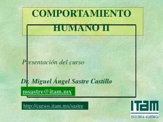 comportamiento humano ii