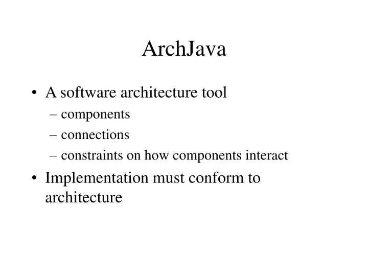 archjava