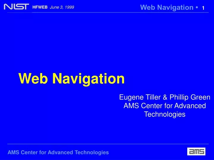 web navigation