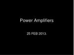 Power Amplifiers - slide 1