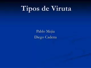 tipos de viruta