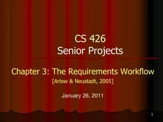 CS 426 Senior Projects