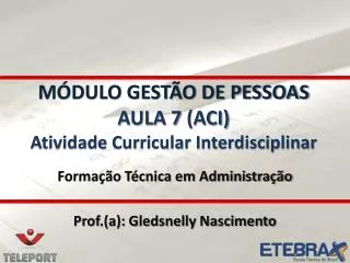 m dulo gest o de pessoas aula 7 aci atividade curricular interdisciplinar
