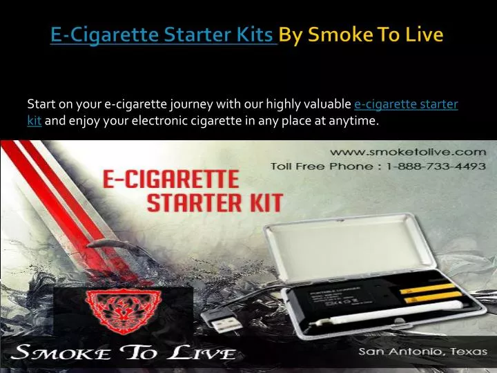 e cigarette starter kits by smoke to live
