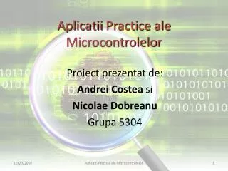 aplicatii practice ale microcontrolelor