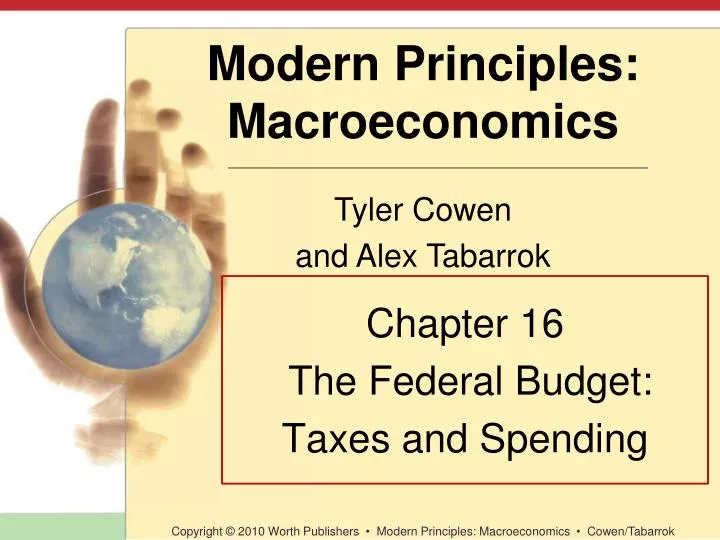 chapter 16 the federal budget taxes and spending