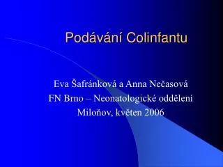 pod v n colinfantu