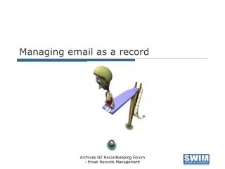 Managing email as a record