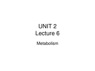 UNIT 2 Lecture 6