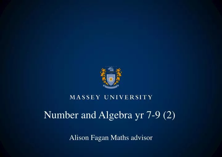 number and algebra yr 7 9 2