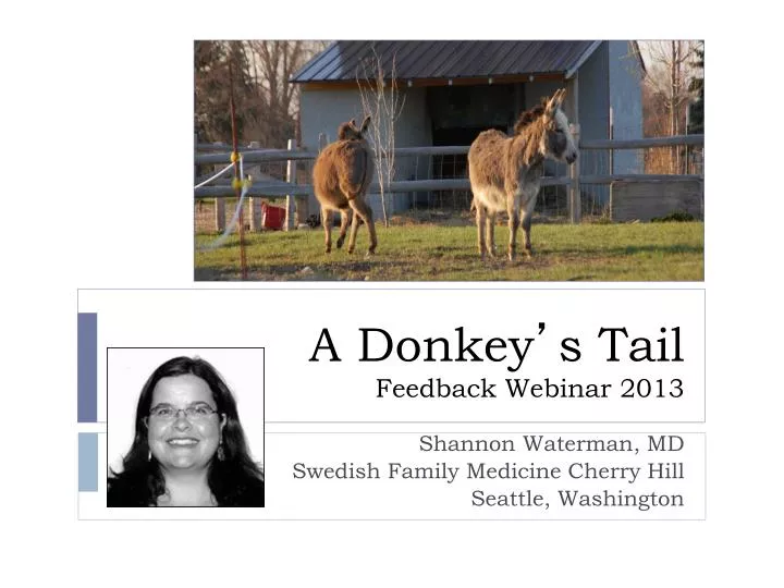 a donkey s tail feedback webinar 2013