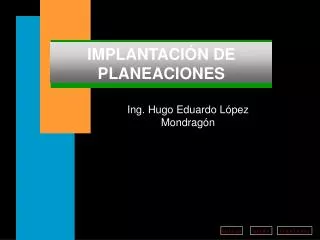 implantaci n de planeaciones