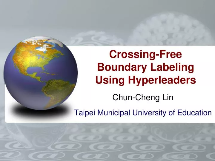 crossing free boundary labeling using hyperleaders