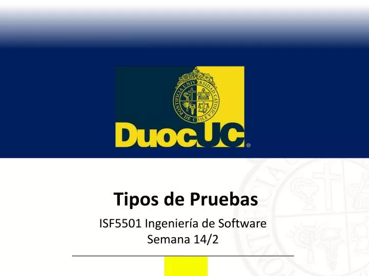 tipos de pruebas