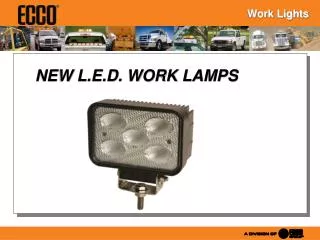 NEW L.E.D. WORK LAMPS