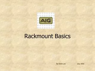 Rackmount Basics